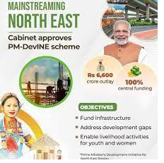 Pm-Devine पूर्वोत्तर क्षेत्र के लिए प्रधानमंत्री विकास पहल